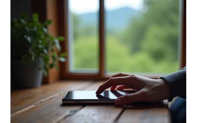 Person enjoying green space, illustrating digital detox