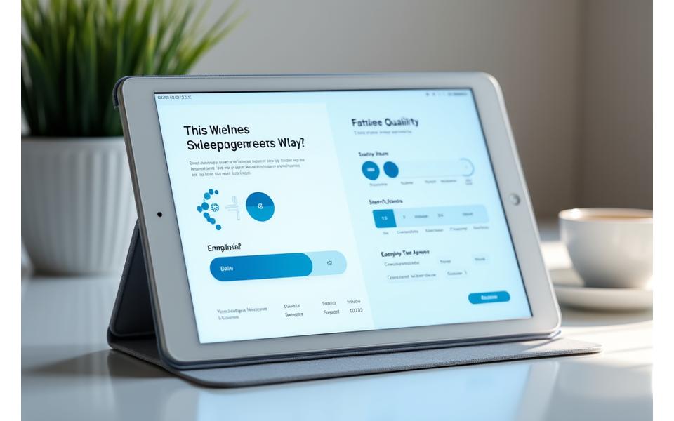 Screenshot of an interactive wellness assessment with progress bar